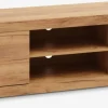 LINTRUPMeuble TV LINTRUP 2 portes coloris chêne naturel