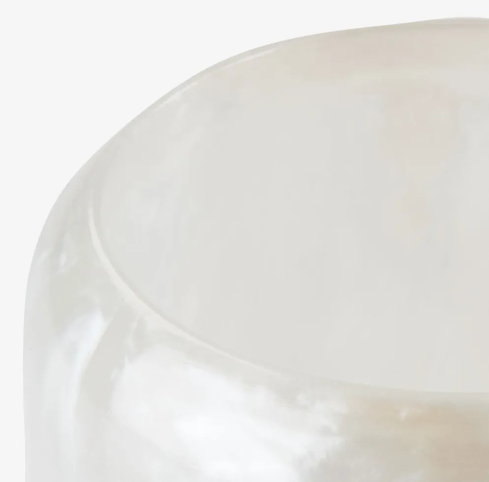 LISTERBYDistributeur de savon LISTERBY blanc effet nacre