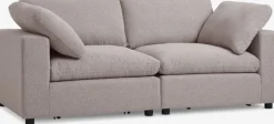 LYBYCanapé modulable LYBY 2 places tissu sable