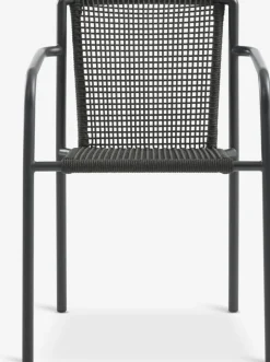 MADERUP + KRISTIANSTADMADERUP L90 table noir + 4 KRISTIANSTAD chaises vert