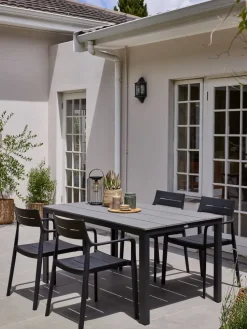 MARIELYSTTable de jardin MARIELYST l90xL205 gris