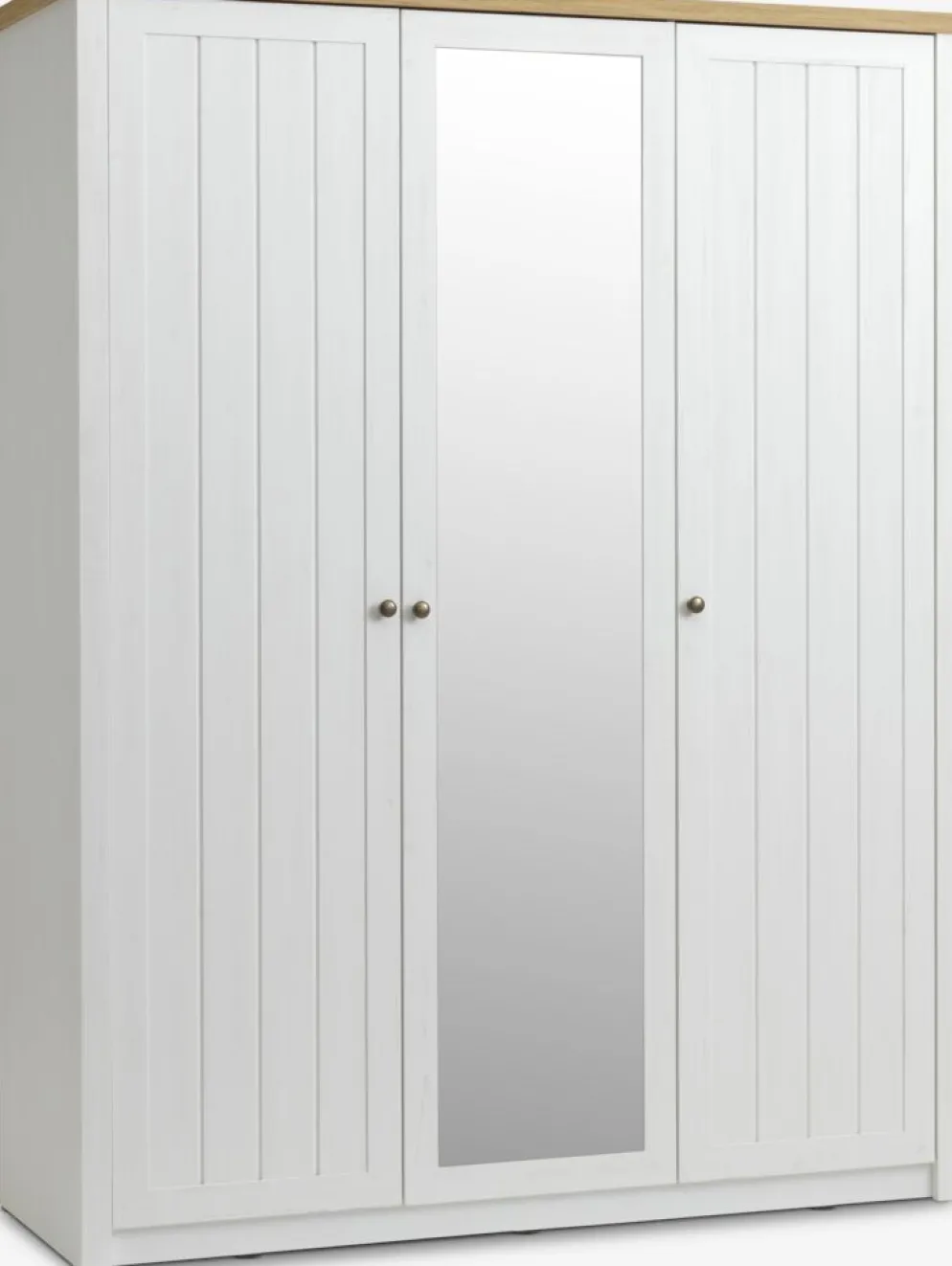 MARKSKELArmoire MARKSKEL 162x210 blanc/coloris chêne naturel