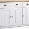 MARKSKELBuffet MARKSKEL 3 portes blanc/coloris chêne naturel