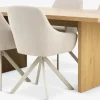MUNKEBY + ROSTRUPMUNKEBY L180 table colo. chêne + 4 ROSTRUP chaises beige