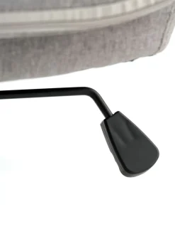NIMTOFTEFauteuil de bureau NIMTOFTE tissu gris/noir