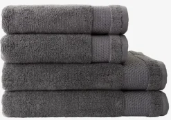 NORAGoldServiette de toilette NORA 50x100 gris anthracite
