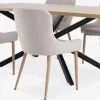 NORTOFT + BELLINGENORTOFT L200 table coloris chêne + 4 BELLINGE chaises sable