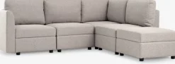 OKSBYCanapé modulable OKSBY 5pers. extrémité a/rangement sable