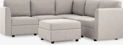 OKSBYCanapé modulable OKSBY 5pers. angle a/rangement tissu sable