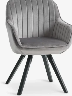 ONSEVIGFauteuil ONSEVIG velours gris/noir