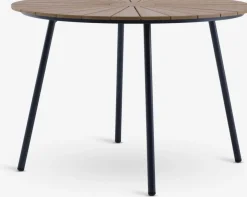 RANGSTRUP + BREDSTENRANGSTRUP Ø110 table naturel/noir + 4 BREDSTEN chaises noir