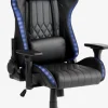 RANUMChaise gaming RANUM a/LED noir/noir