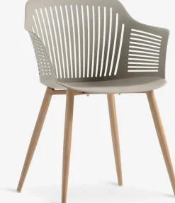 RAUMA + VANTORERAUMA L140 table + 4 VANTORE chaises sable foncé