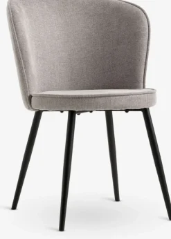 RISSKOVChaise RISSKOV tissu gris clair/noir