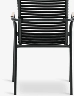 SANDVIKA + NABESANDVIKA L65 table + 2 NABE chaises noir