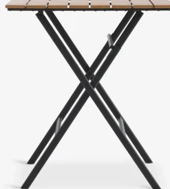 SANDVIKA + NABESANDVIKA L65 table naturel + 2 NABE chaises noir