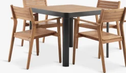 SIRDAL + HAMRASIRDAL L91 table + 4 HAMRA chaises eucalyptus