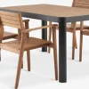 SIRDAL + HAMRASIRDAL L149 table + 4 HAMRA chaises eucalyptus
