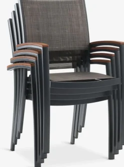 SIRDAL + SIRDALSIRDAL L91 table bois dur + 4 SIRDAL chaises gris