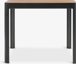 SIRDAL + SIRDALSIRDAL L91 table bois dur + 4 SIRDAL chaises gris