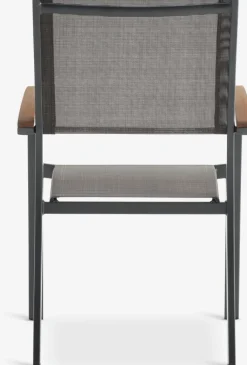 SIRDAL + SIRDALSIRDAL L91 table bois dur + 4 SIRDAL chaises gris