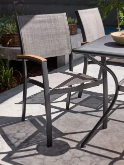 SIRDALChaise empilable SIRDAL gris