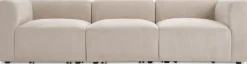 SKEJBYCanapé modulable SKEJBY 3 personnes tissu beige