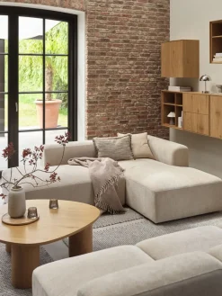 SKEJBYModule canapé SKEJBY méridienne droit tissu beige