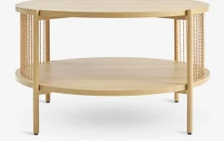 SNESLEVTable basse SNESLEV Ø70 coloris chêne naturel