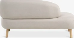 STADILCanapé STADIL ouvert gauche ovale tissu beige/coloris ch.