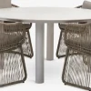 SURNADAL + STORDALENSURNADAL Ø150 table beige + 4 STORDALEN chaises naturel