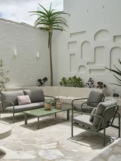 TEGLUMEnsemble lounge TEGLUM 4,5 personnes vert olive