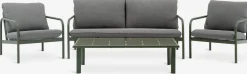 TEGLUMEnsemble lounge TEGLUM 4,5 personnes vert olive