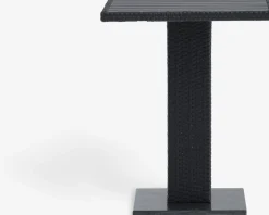 THY + GLOMFJORDTHY L60 table + 2 GLOMFJORD chaises noir