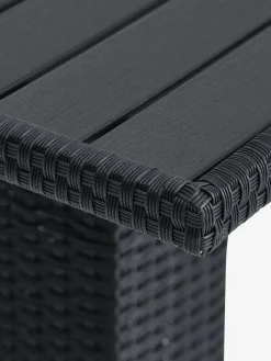 THY + ILDERHUSETHY L60 table noir + 2 ILDERHUSE chaises naturel