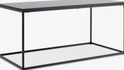 TROSTERUDTable basse TROSTERUD 50x100 coloris marbre/noir