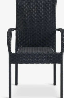 TYDAL + GUDHJEMTYDAL L208/272 table + 4 GUDHJEM chaises noir