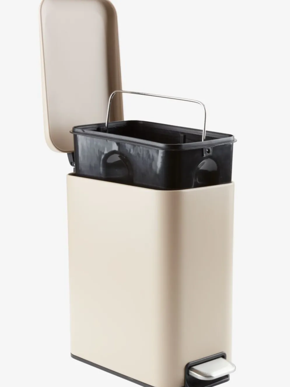 ULLATTIPoubelle à pédale ULLATTI 5L a/fermeture silencieuse beige