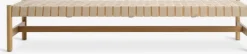 VADEHAVETBanquette VADEHAVET 189x67 tissu naturel/chêne naturel