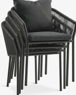 VAMDRUP + GILJAVAMDRUP Ø70 table + 2 GILJA chaises gris