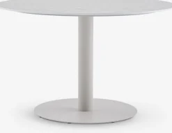 VAMDRUP + STORDALENVAMDRUP Ø120 table beige + 4 STORDALEN chaises naturel