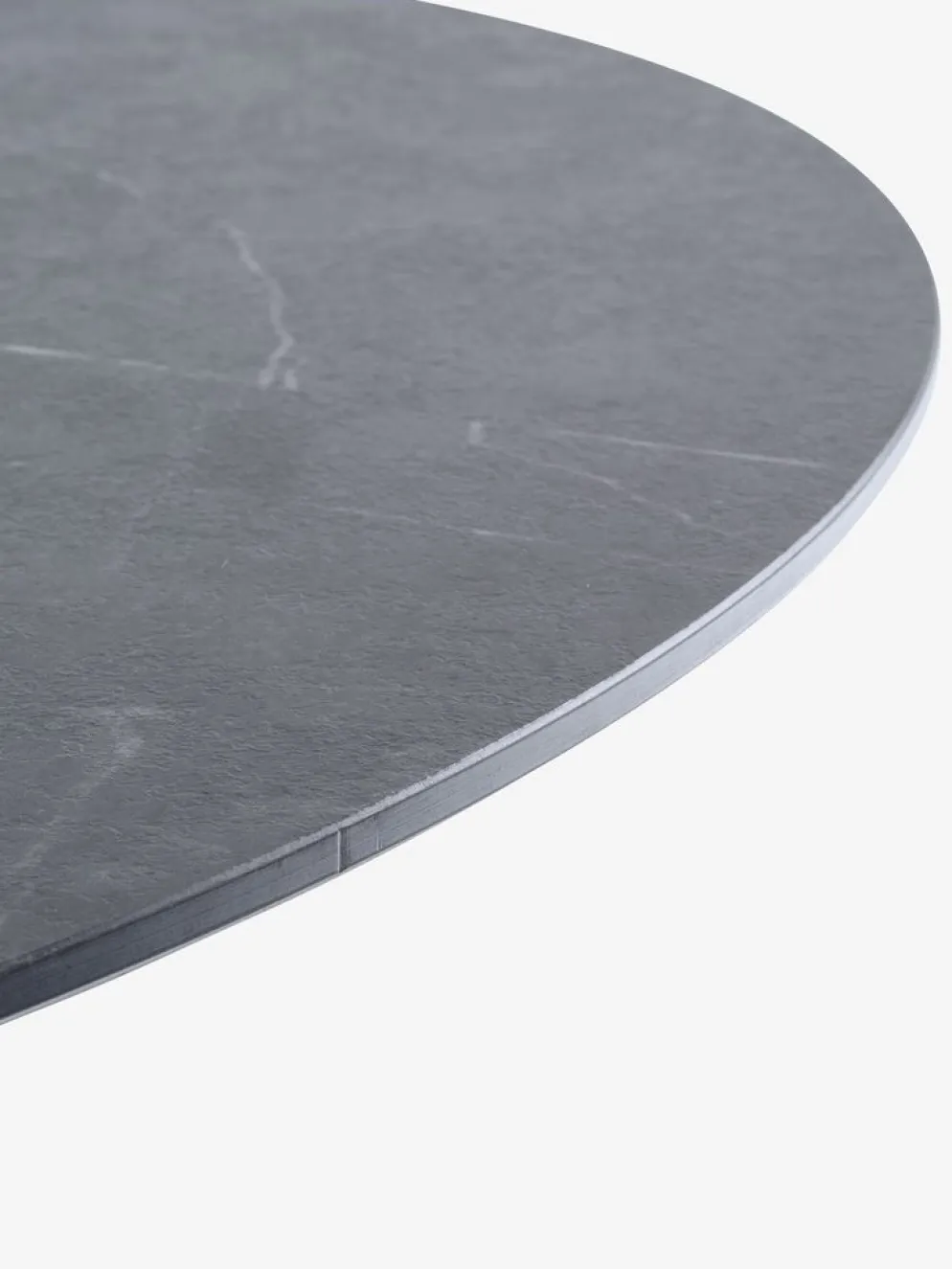 VAMDRUP + TAGMARKVAMDRUP Ø120 table gris + 4 TAGMARK chaises noir