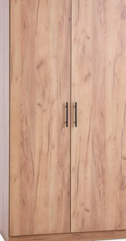VIBYArmoire VIBY 101x200 2 portes coloris chêne naturel