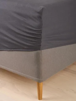 VILMAGoldDrap-housse Jersey VILMA 140x200x35 gris anthracite