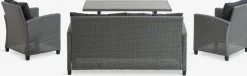 VISBYEnsemble lounge VISBY 4 personnes gris